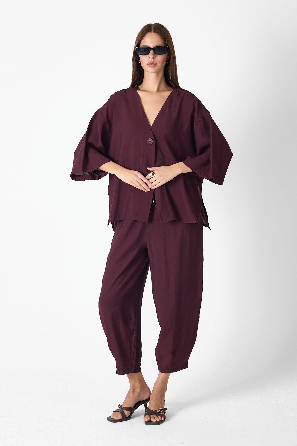 Minimalist Elegance Set – Burgundy