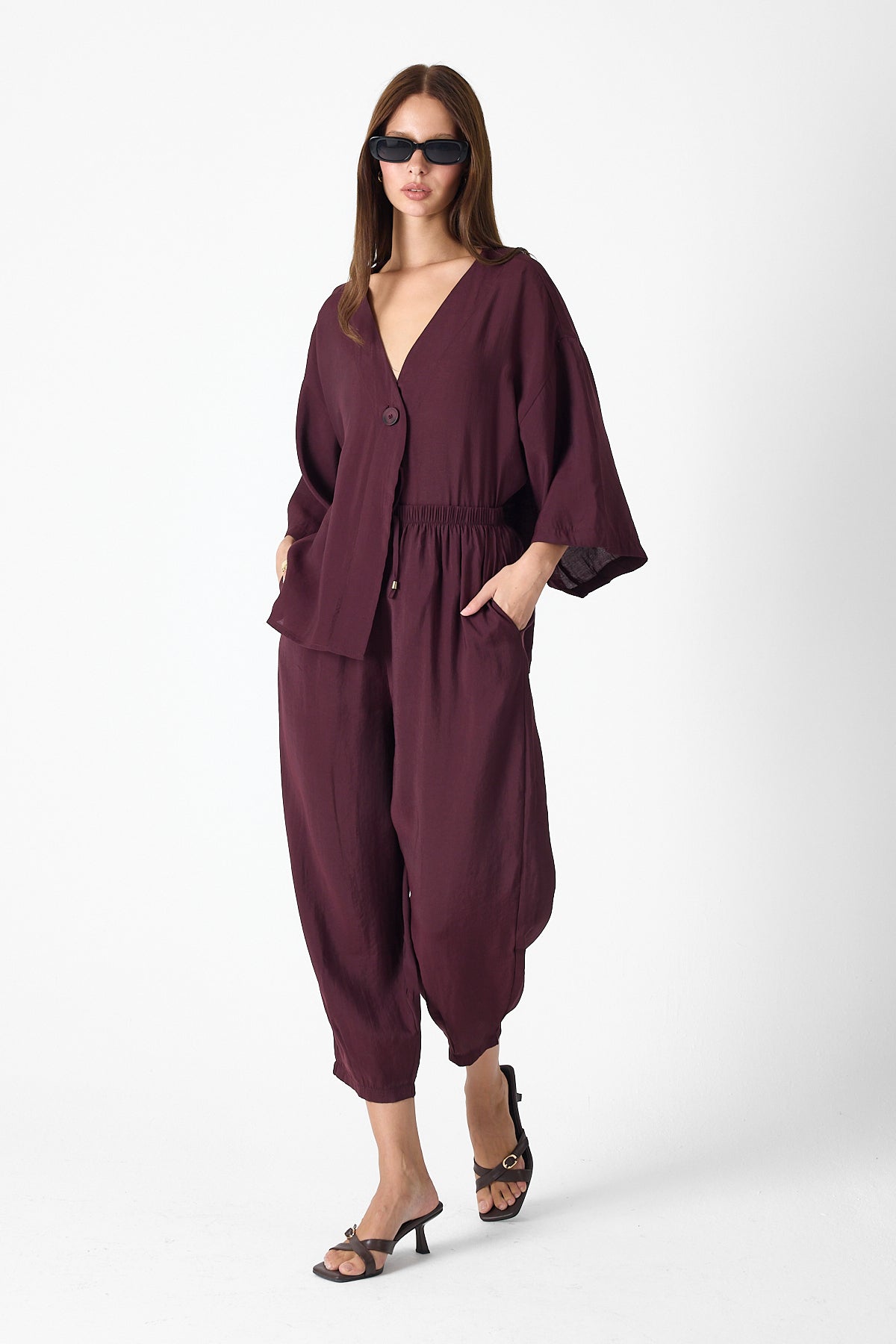 Minimalist Elegance Set – Burgundy