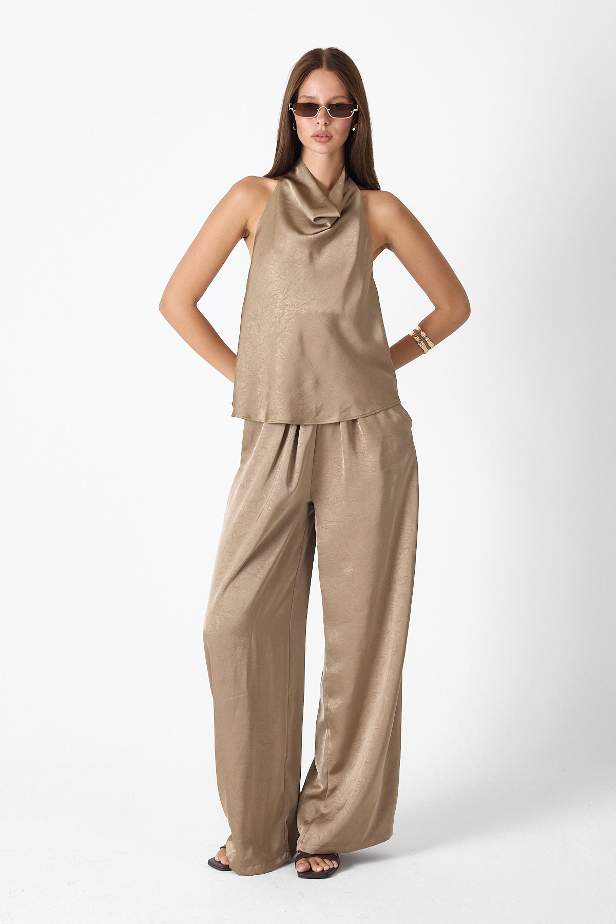 Satin Luxe Set – Champagne
