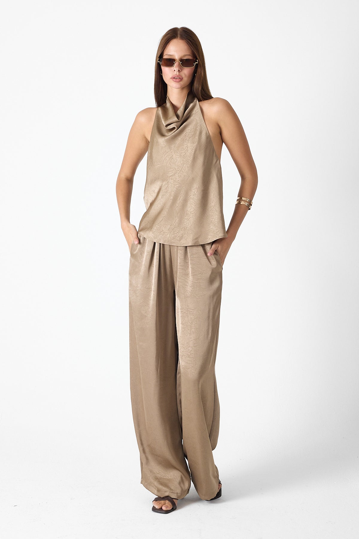 Satin Luxe Set – Champagne