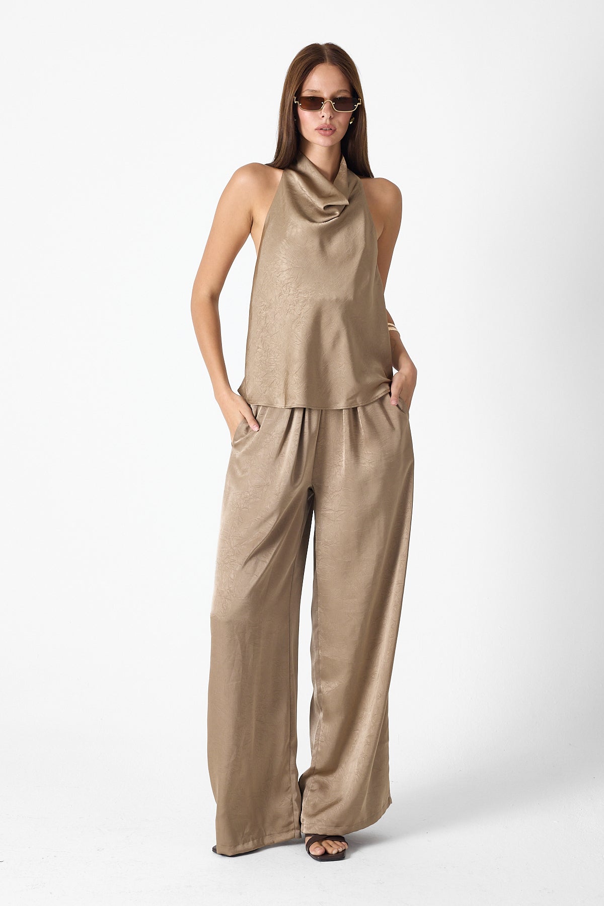 Satin Luxe Set – Champagne