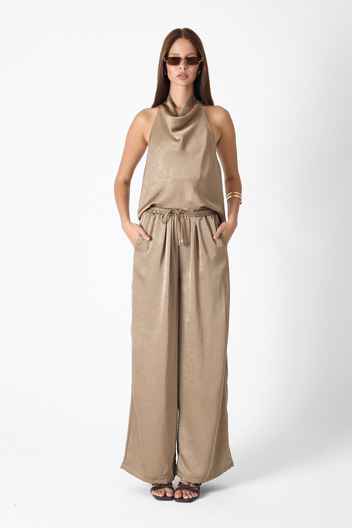 Satin Luxe Set – Champagne