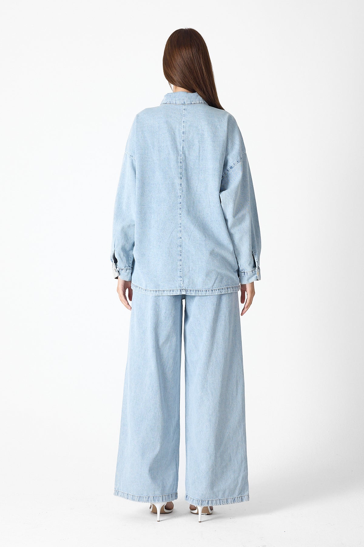 Luxe Buttoned Denim Set