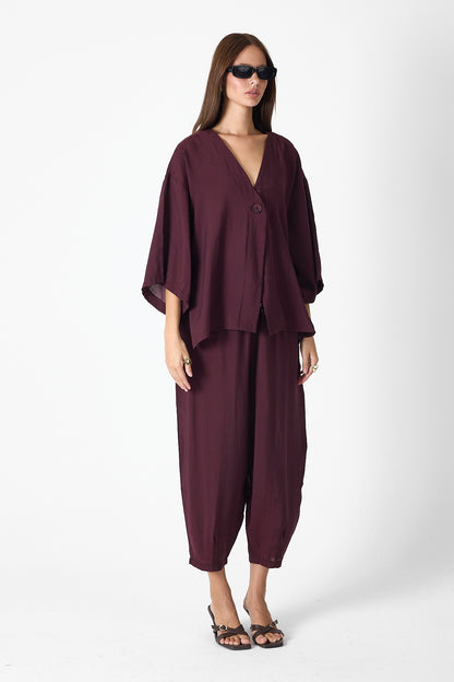 Minimalist Elegance Set – Burgundy