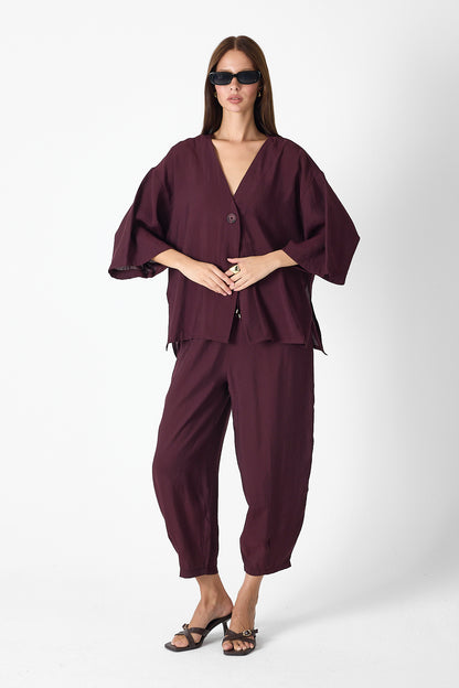 Minimalist Elegance Set – Burgundy