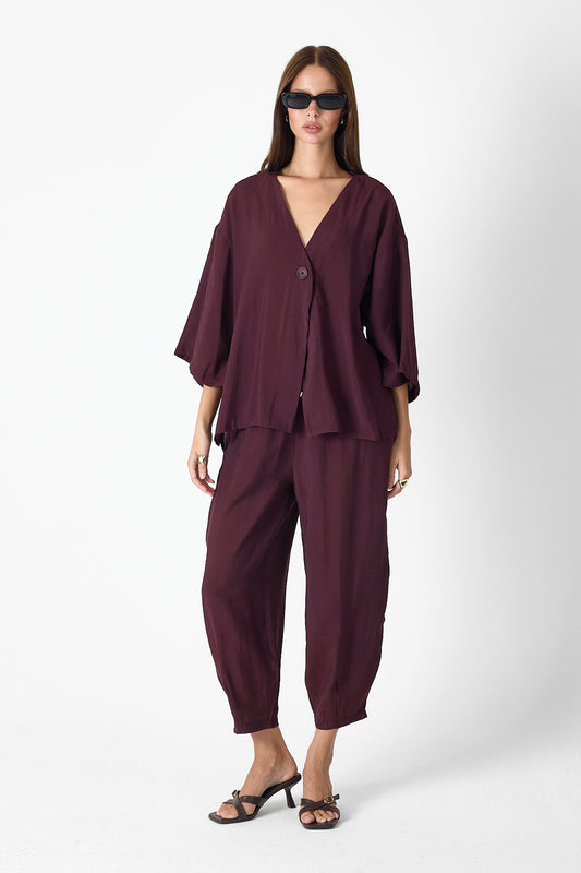 Minimalist Elegance Set – Burgundy
