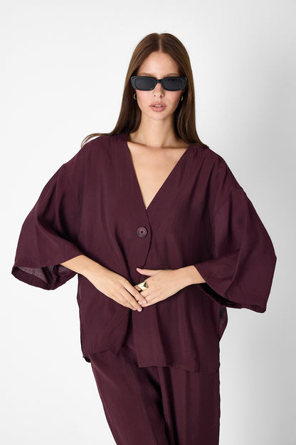 Minimalist Elegance Set – Burgundy