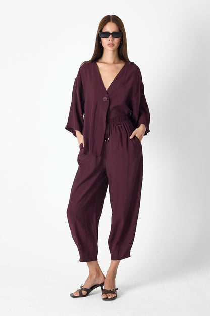 Minimalist Elegance Set – Burgundy