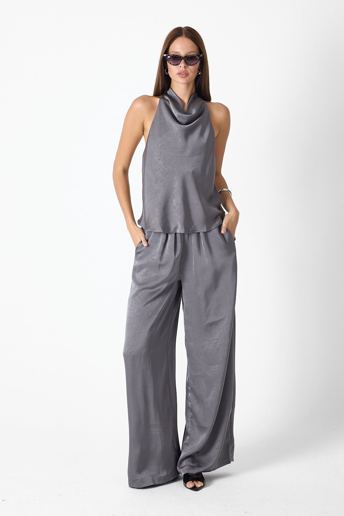 Satin Luxe Set – Gray