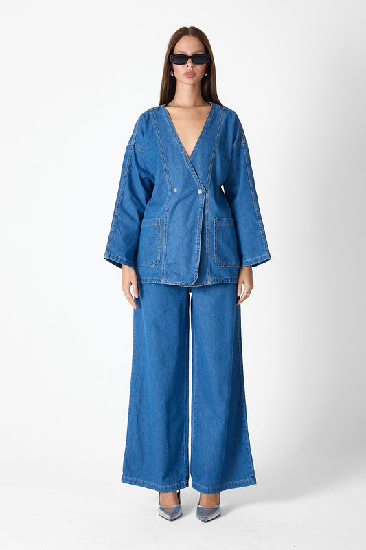 Denim Luxe Set – Blue