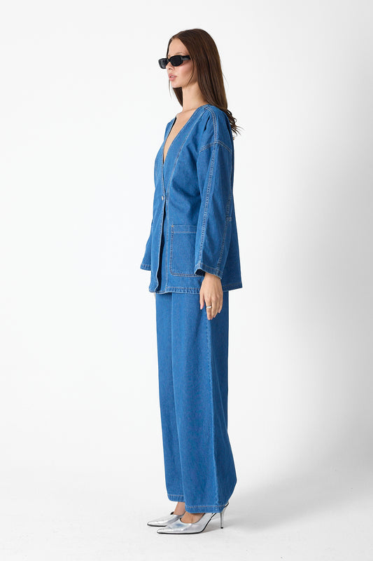 Denim Luxe Set – Blue