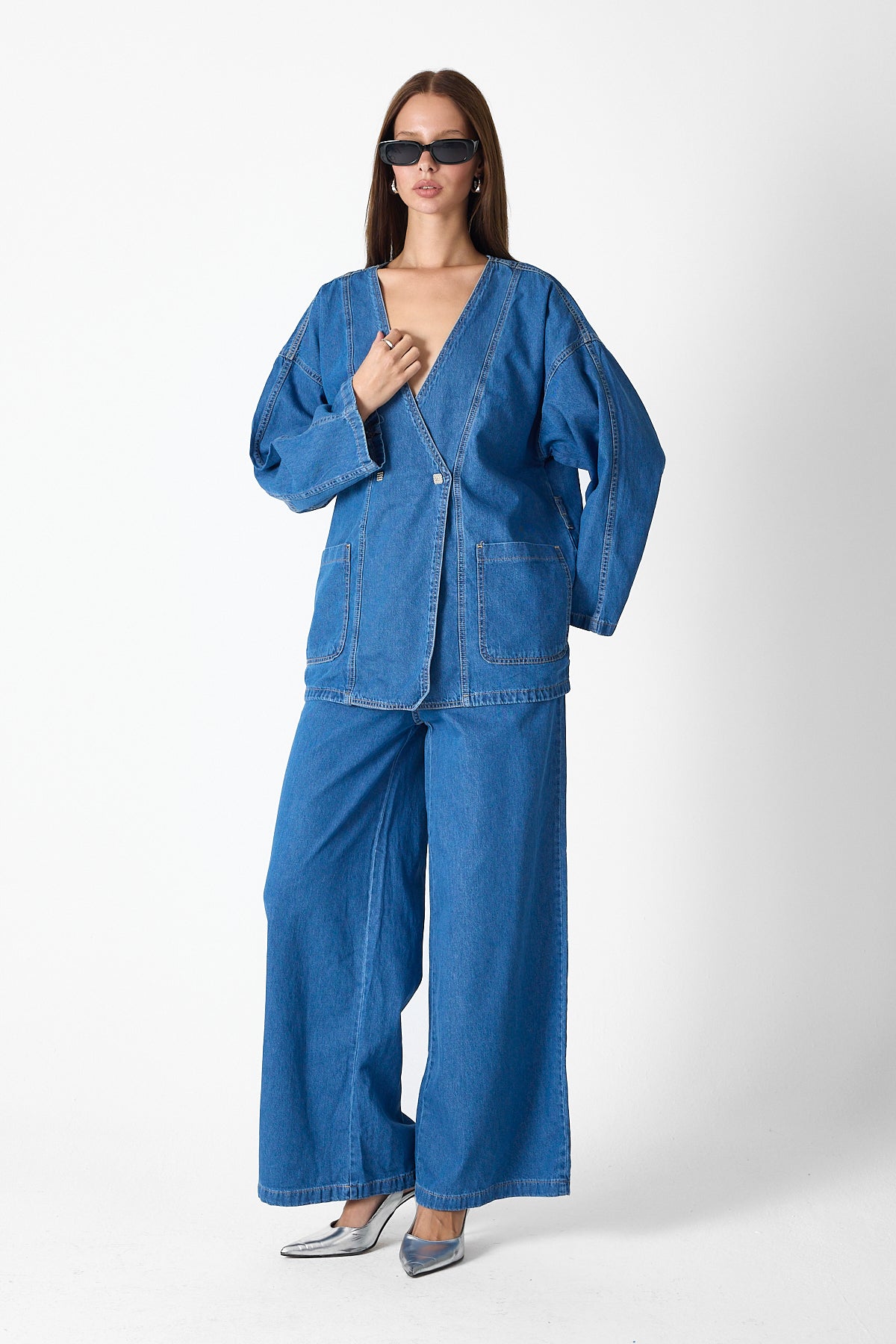 Denim Luxe Set – Blue
