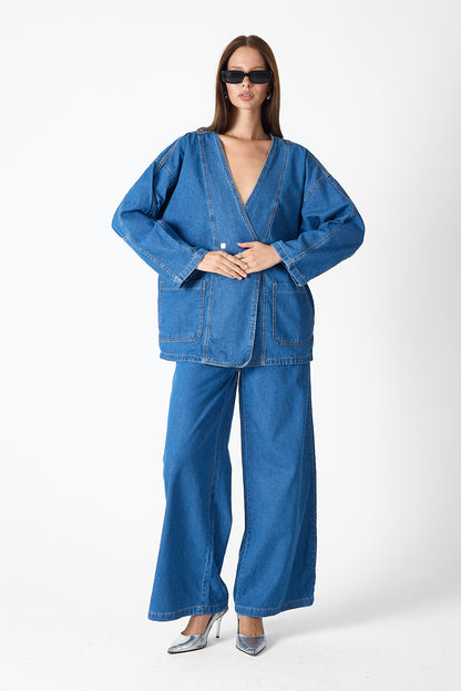 Denim Luxe Set – Blue