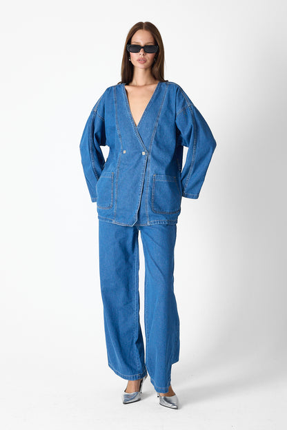 Denim Luxe Set – Blue