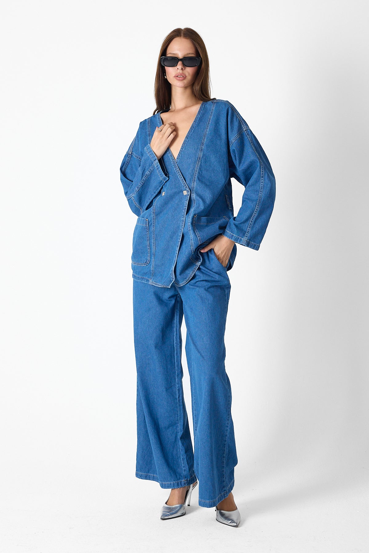 Denim Luxe Set – Blue