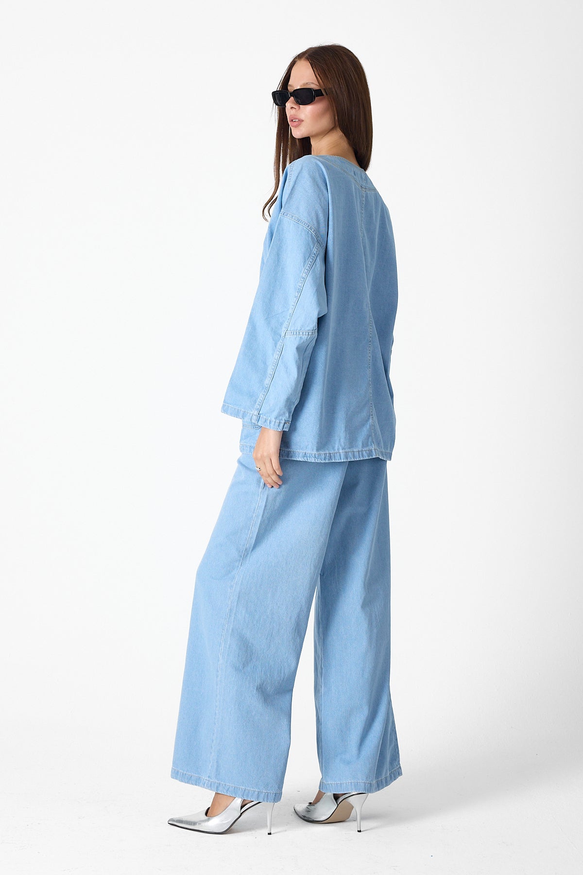 Denim Luxe Set – Light Blue