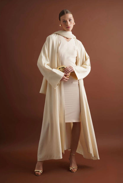 Ivory Dawn Abaya