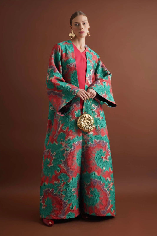 Coral Mirage Abaya